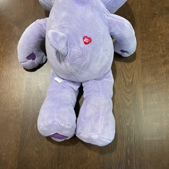Care Bears True Harmony Bear 2008 24" Plush Floral Jumbo Stuffed Animal Purple - Picture 12 of 13